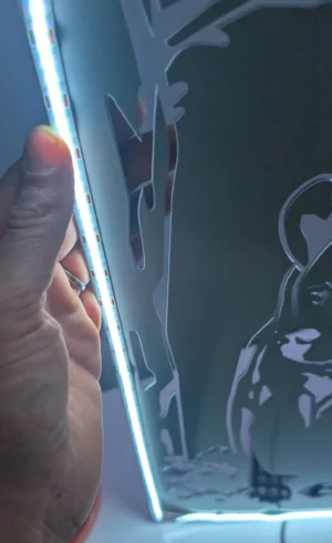 collage led Led allumé